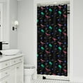 thumbnail image 2 of 36" x 72" Cute Dino Shower Curtain - Bright and Bold Dinosaur Pattern, Ideal for Airbnb Bathrooms, 2 of 5