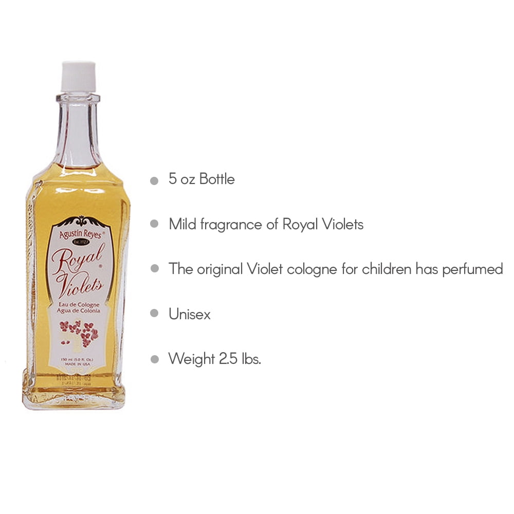 Royal Violets Baby Cologne. Original Scent. Clean, Mild and Long Lasting Fragrance. 7.6 fl.oz / 225 ml. Pack of 3