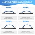 thumbnail image 5 of Back Stretcher for Lower Back Pain Relief, 4 Level Adjustable Lumbar Back Cracker Board, Back Cracking Device, Back Massager for Scoliosis, Spine Decompression and Lumbar Decompression(Black), 5 of 7