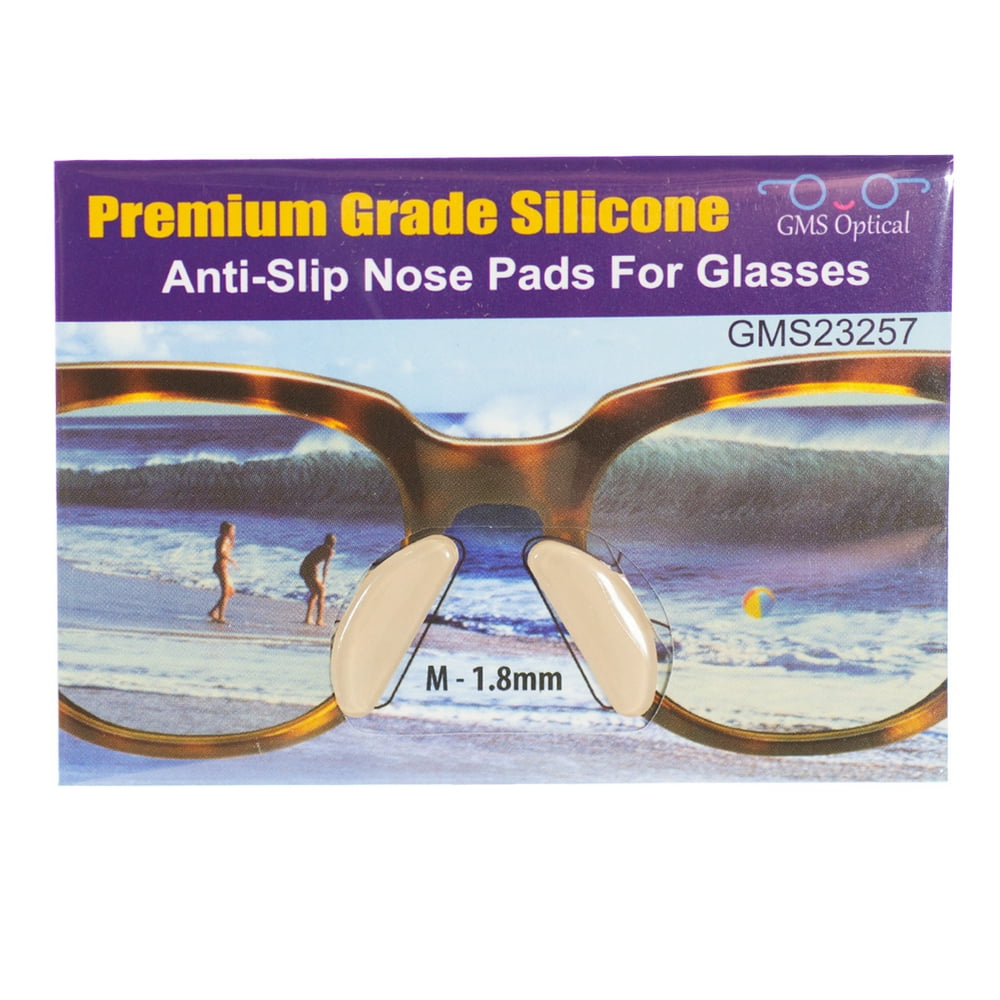 GMS Optical Butterfly Nose Pads Medium 1.8mm x 17mm (Clear) Walmart