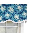 thumbnail image 2 of RLF Home Burst Provance 3" Rod Pocket Lining Luxurious and Elegant Window Treatment Valance 50" x 16" Blue, 2 of 2
