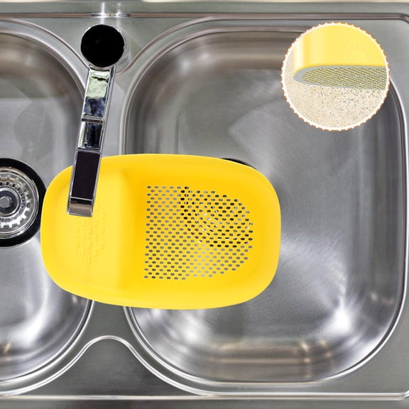 IFANLANDOR 1Pc Yellow Kitchen Sink Strainer Basket for Washing Draining Fruits Vegetables