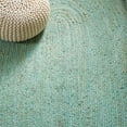 thumbnail image 6 of SAFAVIEH Natural Fiber Cebrail Geometric Area Rug, Aqua/Natural, 10' x 10' Round, 6 of 8
