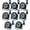 8 Pack, variant on 36 LED Stage Lights,DJ Par Lights Sound Activated,DMX & Remote Controlled LED Uplights for Events Wedding Dance Floor Party DJ Live Show-4 Packs