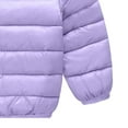 thumbnail image 4 of Staki Toddler Winter Coats Lightweight Puffer Jacket for Baby Infant Kids Toddler Sweater 12M,18M,24M,2T,3T,4T,5T,6Y(Purple,5-6 Years), 4 of 6