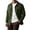 Army Green, variant on Men’s Snap Button Shirt Jacket Brushed Fleece Lined Long Sleeve Outdoor Work Navy 2XL
