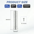 thumbnail image 2 of Uxcell Small Piano Hinge Mini Jewelry Box Hinges with Screw for Jewellery Wooden Box Silver Tone, 2 of 7