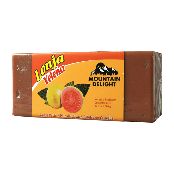 Mountain Delight Guava Paste Lonja 500g - Authentic Colombian Guava Spread, Natural Fruit Preserve, Traditional Latin American Dulce de Guayaba for Baking & Desserts