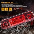 thumbnail image 5 of 4pcs LED Front Rear Side Marker Indicator Lights 12V for Truck Camper Truck RV Marker Lights (Red), 5 of 5