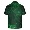 thumbnail image 4 of EWASWON Men's Slim Fit Polo Shirt Short Sleeve Emerald Green Abstract Graphic Summer T-Shirt,Multicolor,Size L, 4 of 5