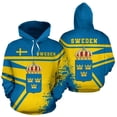 thumbnail image 2 of Sudadera con capucha y estampado 3D del emblema nacional de Suecia, sudadera con bandera sueca de manga larga para hombre, ropa de moda, jersey, tops, ropa, 2 of 5