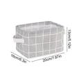 thumbnail image 3 of Hyknon Fabric Storage Basket with Handles, 7.9x6.3x5.1 Inch, Decorative Organizer Bins for Closet Bedroom Toys Books Home Organization, 3 of 7
