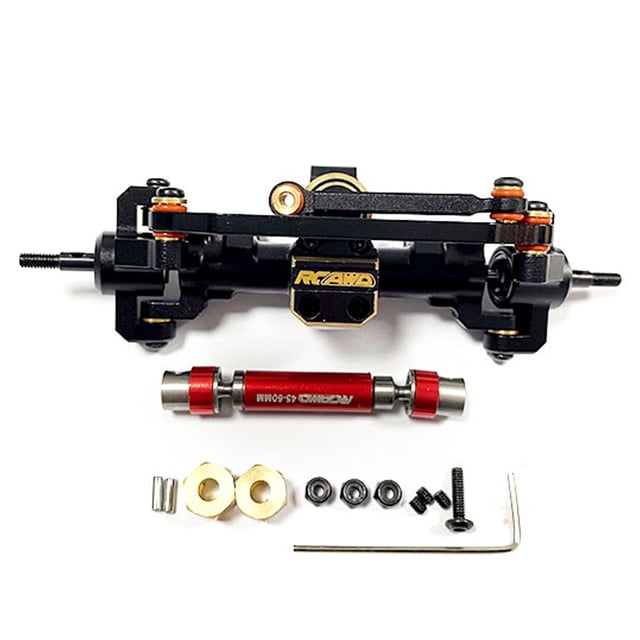 Xingzhi 1x CNC Front Axle For ECX 1/24 Barrage RC Car Accessories Replacement Parts Black