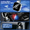 thumbnail image 4 of 2025 Newest Mini Wireless CarPlay & Android Auto 2-in-1 Adapter with USB/Type-C Compatibility - Enhanced Smart Chip, 50% Smaller Design, Bluetooth 5.0, Metal+Glass Build - Automatic Reconnection,, 4 of 6
