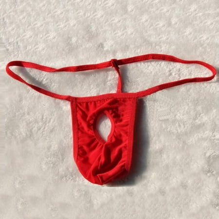 

New Men Sexy Lingerie String Thong with hole T-back sexy Underwear