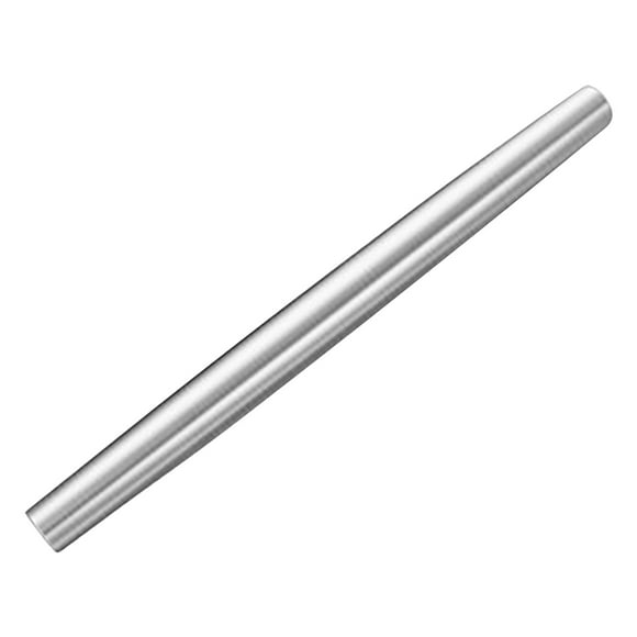 Leutsin Rolling Pin For Baking Smooth Stainless Steel Metal Tapered Design Rolling Pin