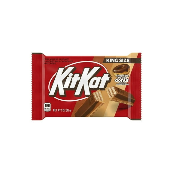 Pack of 2 Kit Kat Chocolate Frosted Donut Flavored King Size Candy, Bar 3 oz