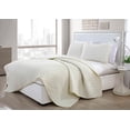 thumbnail image 1 of VCNY Home Nina Collection Quilt Set - Ultra-Soft Reversible Coverlet Bedding - Lightweight, Cool, and Breathable Bedspread, Machine Washable, Ful/Queen, Ivory, 1 of 1