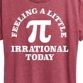 thumbnail image 3 of Instant Message - Feeling Irrational Today Pi - Women's Short Sleeve Graphic T-Shirt, 3 of 6