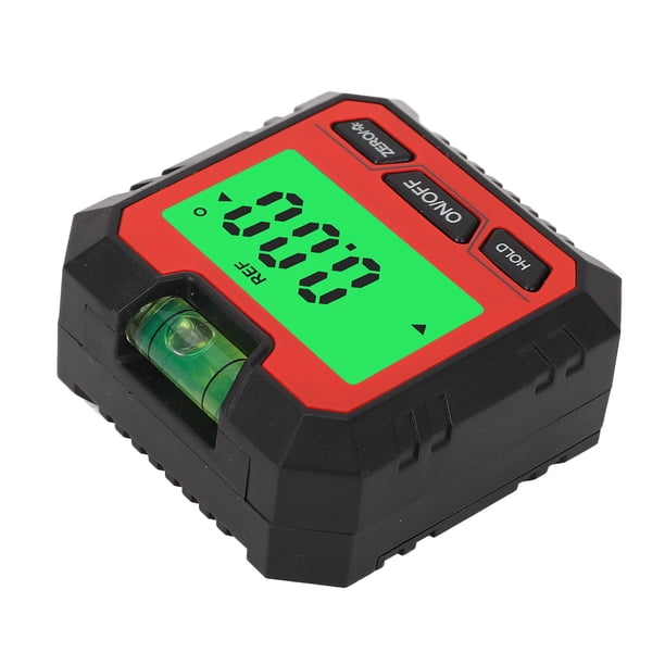 Caja De Nivel Digital Pantalla LCD Retroiluminada Base Magnética 4 X 90 Mini Medidor De ángulo Buscador Nivel De Transportador Para Motocicleta Automotriz, Imanes, Fácil De