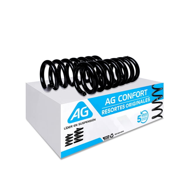 Resortes AG para Auto Delanteros para Dodge D200 3000, 3300 (Reforzado) 1972 a 1993 2 Piezas Nuevos