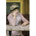 thumbnail image 2 of Manet, Edouard 11x14 Gold Ornate Wood Framed with Double Matting Museum Art Print Titled - The Plum, 2 of 4