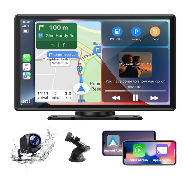 Grabador de conducción con pantalla táctil de 9 pulgadas, Bluetooth, WiFi