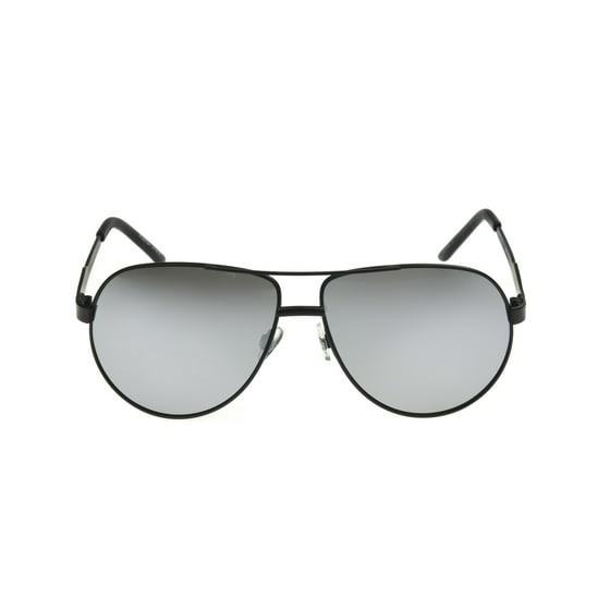 Foster Grant - Foster Grant Men's Black Mirrored Aviator Sunglasses ...