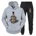 thumbnail image 5 of Chándal para hombre con estampado divertido de perro, ropa deportiva para correr, sudadera con capucha y pantalón de moda, conjunto de 2 piezas para amantes de los perros y animales, conjunto deportiv, 5 of 5