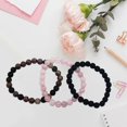 thumbnail image 5 of 3Pcs Elegant Crystal Healing Bracelets for Women Natural Stone Beaded Handchain Colorful Gemstones Bead Wristchains, 5 of 5