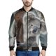 thumbnail image 3 of Chaqueta con cremallera y estampado 3D de animales de dibujos animados para hombre, chaqueta informal de calle con cremallera, sudadera estilo aviador para primavera y otoño, 3 of 5