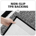 thumbnail image 4 of DISEN Black and White Bathroom Rugs - Absorbent, Non Slip, Soft, Washable, Quick Dry, 16"x24" Small Bath Mats for Bathroom, Microfiber Shower Mat Bath Rug Bathroom Carpet, 4 of 5