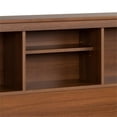 thumbnail image 3 of Kingfisher Lane Full Queen Wood Bookcase Headboard in Cherry, 3 of 6