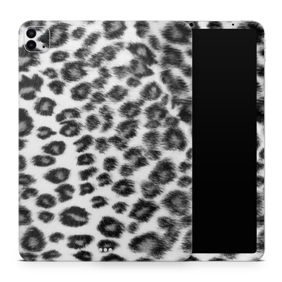 DesignSkinz Real Snow Leopard Hide Full-Body Skin Decal Wrap Cover for iPad (A1219/A1337)