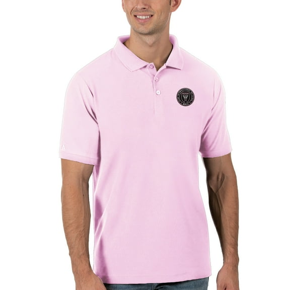 Men's Antigua Pink Inter Miami CF Legacy Pique Polo