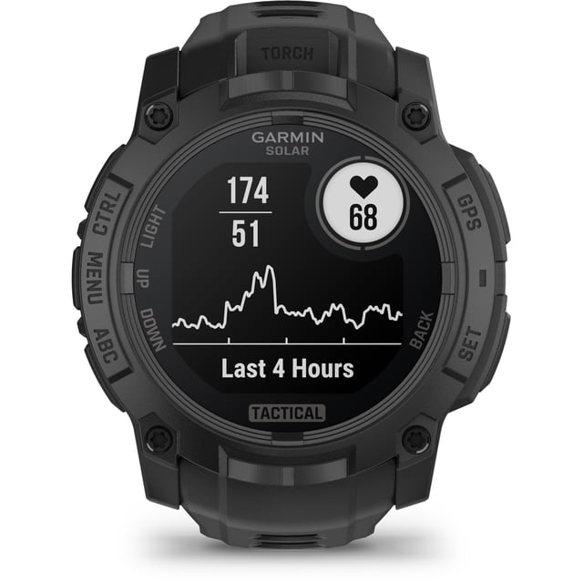 Garmin, monitor deportivo, Instinct 3,Tactical, Solar, 50mm