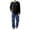 A01-Blue, variant on Ccpelsie Mens Pajama Sets Sleepwear Sets Lightweight Long Sleeve Pajama Sets Soft Comfy Sleep Set for Men All Seasons(A01-Red,L)