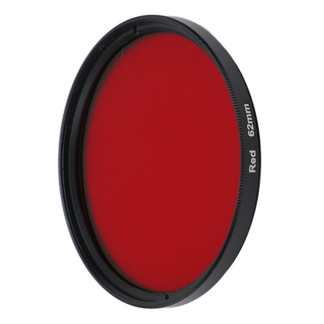 Full Red Color Lens Filter Threaded Camera Red Filter Enhances Sunset and Landscape Photography for 67mm 62mm 58mm 55mm 52mm Interface Lens