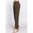 thumbnail image 3 of Women's Casual Straight Fit Twill Long Pants, 3 of 4