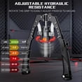 thumbnail image 5 of Twister Arm Trainer, 3 in 1 Hydraulic Power Adjustable Chest and Shoulder Workout Equipment with Ab Roller Wheels and Hooks, 5 of 7
