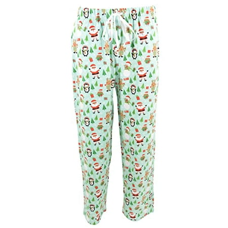 

Unique Baby Mens Christmas Snow Angel Pajama Pants (3XSm Blue)