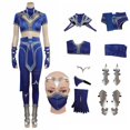 thumbnail image 3 of Disfraz de fantasía de Kitana de Mortal Kombat, lencería sexy para mujeres adultas, ropa interior, muñecos de peluche de Kitana, traje de juego de rol de Halloween, 3 of 5