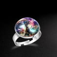 thumbnail image 5 of PhooArto Universe Dinosaur on Galaxy Stainless Steel Rings for Women, Open Adjustable Ring Promise Ring Jewelry Gifts, 5 of 5