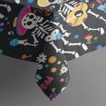 thumbnail image 4 of Day Of the Dead Halloween Pattern Rectangle Tablecloth 60"x102",Waterproof Polyester Rectangle Table Cloth, Wipeable Spillproof Polyester Tablecloth for Dining, Camping, Indoor and Outdoor, 4 of 6