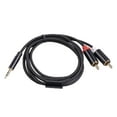 thumbnail image 2 of Cable auxiliar 1/1, 8/ de longitud, 3,5mm, Cable de , divisor de auriculares, extensor, micrófono, sonido estéreo, Cable 2RCA 1M SM SunniMix Cable divisor de audio RCA, 2 of 8