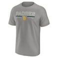 thumbnail image 2 of Men's Fanatics  Gray San Diego Padres Raglan T-Shirt, 2 of 3