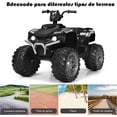 thumbnail image 2 of Costway Cuatriciclo Eléctrico ATV para Niños Coche Montable de Batería Marcha Adelante Atrás Velocidad Alta Baja con Música Luces LED Negro, 2 of 8