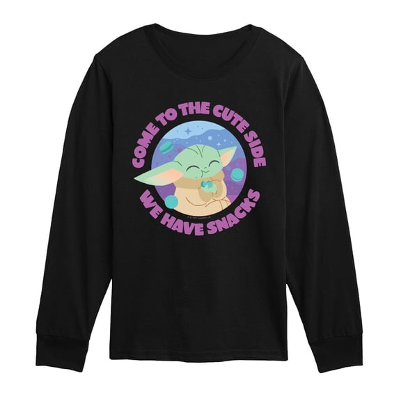 Star Wars - Come To The Cute Side - Youth Boys Long Sleeve Graphic T-Shirt