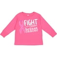 thumbnail image 3 of Inktastic Fight Breast Cancer Pink Ribbon Boys or Girls Long Sleeve Toddler T-Shirt, 3 of 5