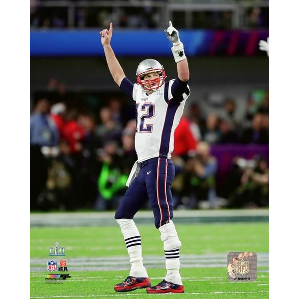 Tom Brady Touchdown Pass Super Bowl LII Photo Print (11 x 14) - Walmart